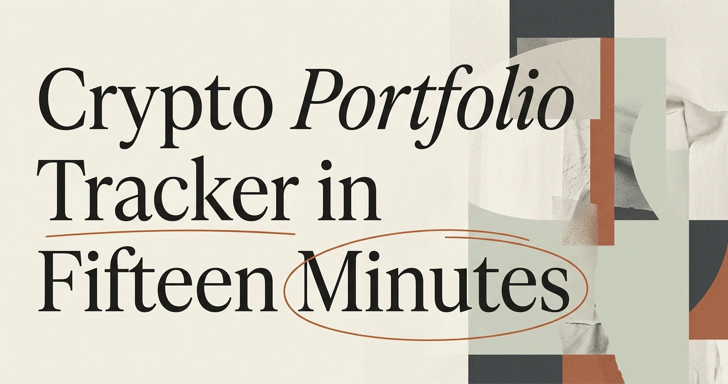 Crypto Portfolio Tracker in Google Sheets: Step by Step