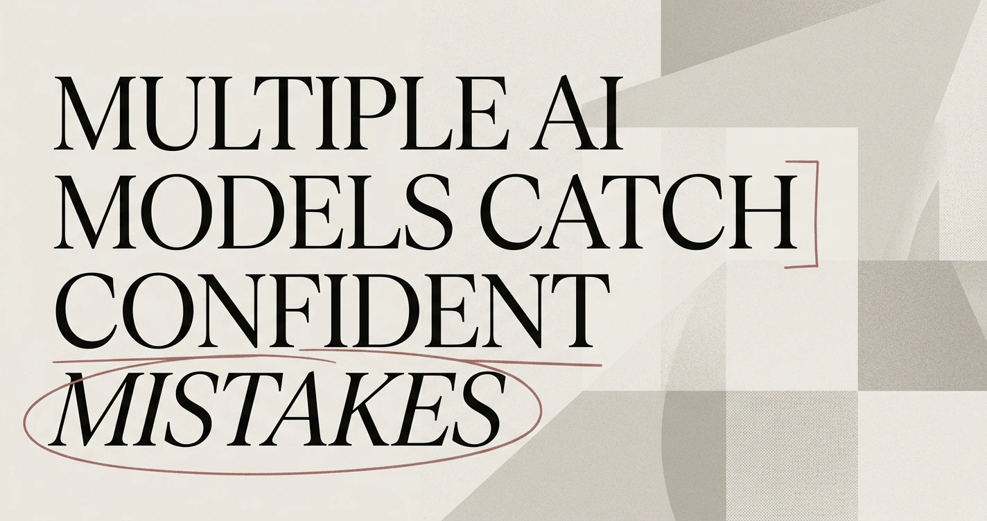 Using Multiple AI Models at Once: A Second Opinion